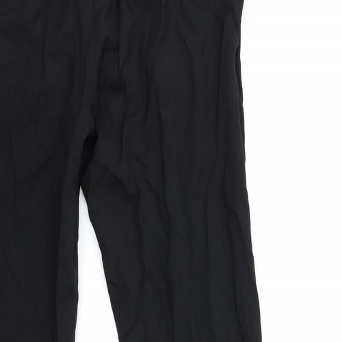 Marks and Spencer Mens Black  Rayon Trousers  Size 36 in L29 in