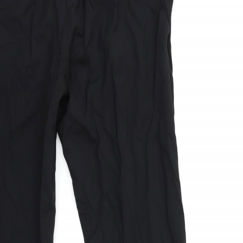 Marks and Spencer Mens Black  Rayon Trousers  Size 36 in L29 in