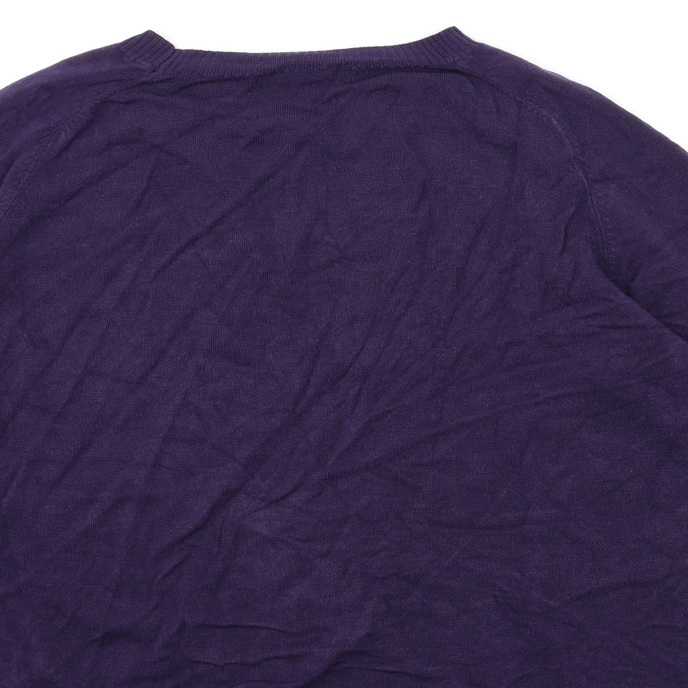 Marks and Spencer Womens Purple  Knit Pullover Jumper Size 20