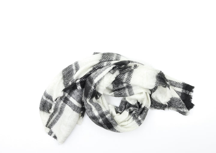 Preworn Womens Black Check Scarf
