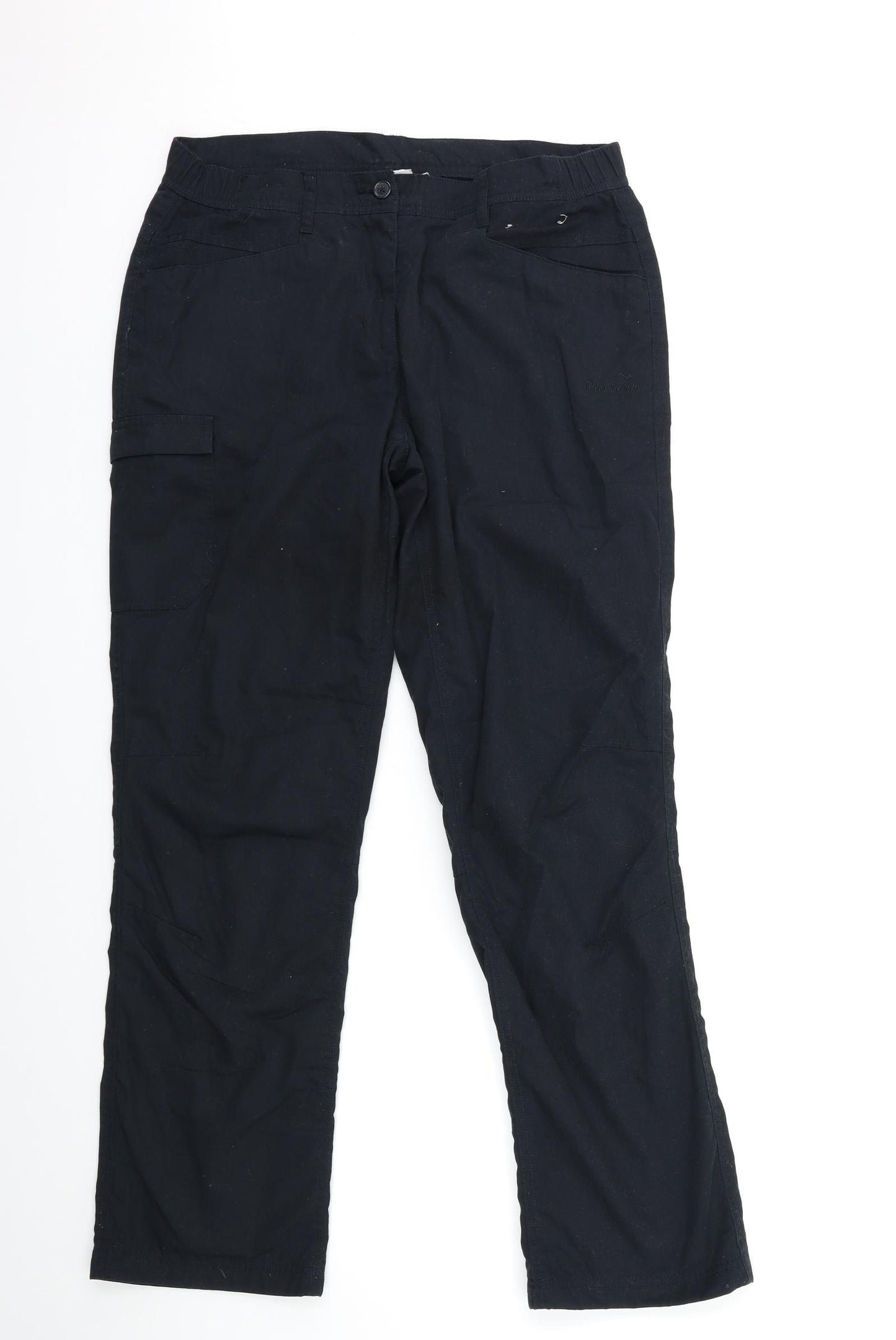 Peter Storm Womens Black   Cargo Trousers Size 12 L30 in