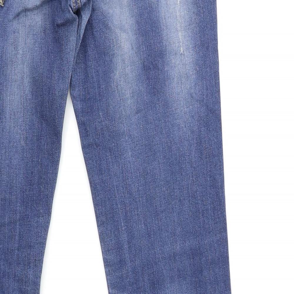Preworn Womens Blue  Denim Skinny Jeans Size 8 L30 in