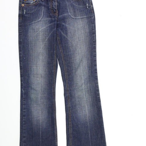 River Island Womens Blue  Denim Flared Jeans Size 8 L30 in