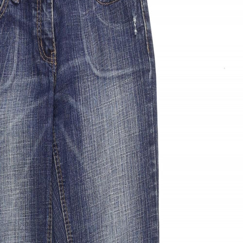River Island Womens Blue  Denim Flared Jeans Size 8 L30 in