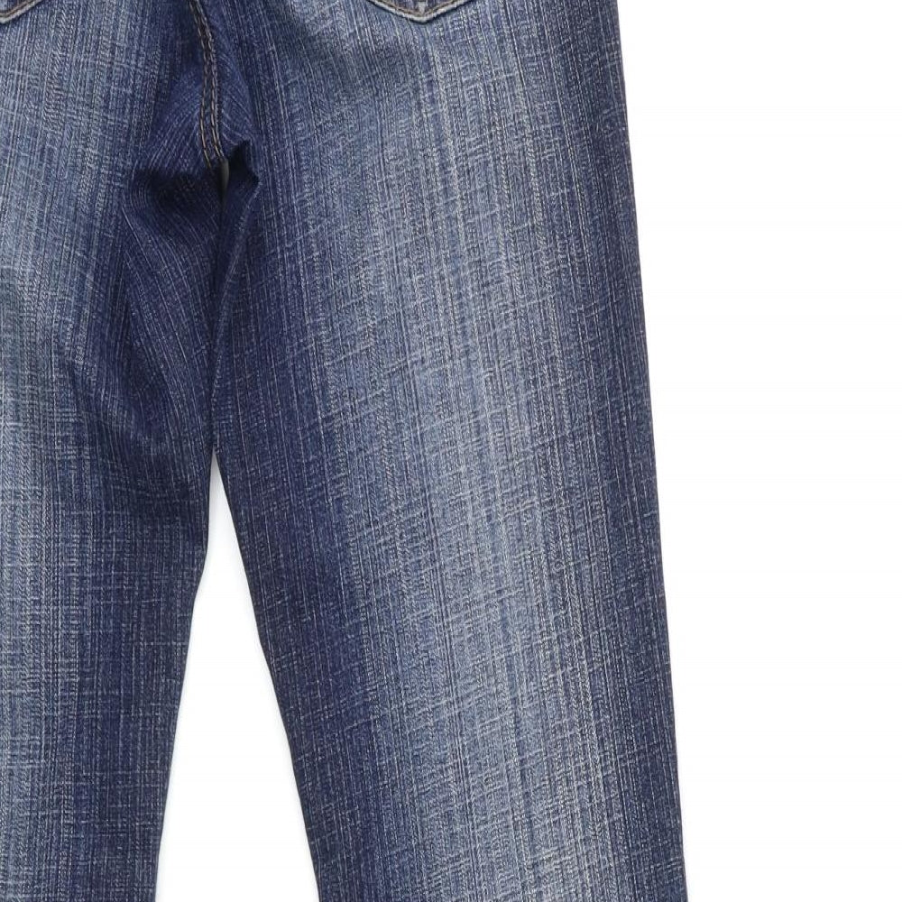 River Island Womens Blue  Denim Flared Jeans Size 8 L30 in