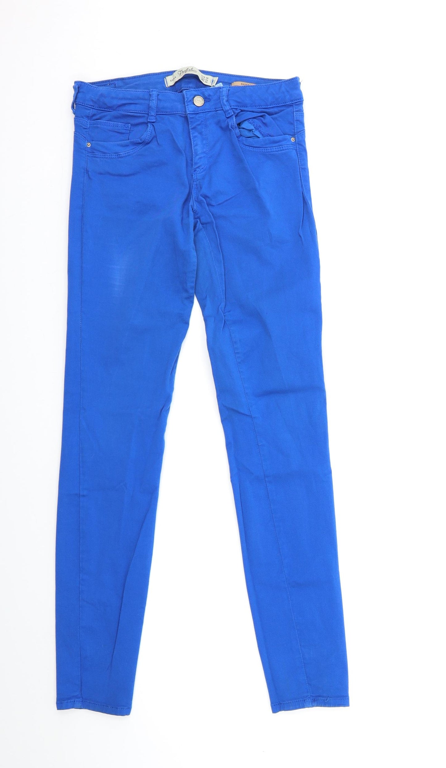 Zara Womens Blue  Denim Skinny Jeans Size 10 L31 in