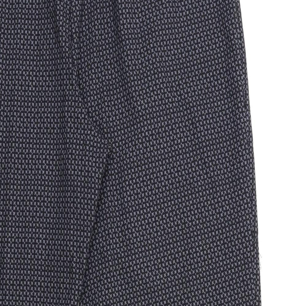 Mona Lisa Womens Grey Geometric  Trousers  Size 24 L28 in