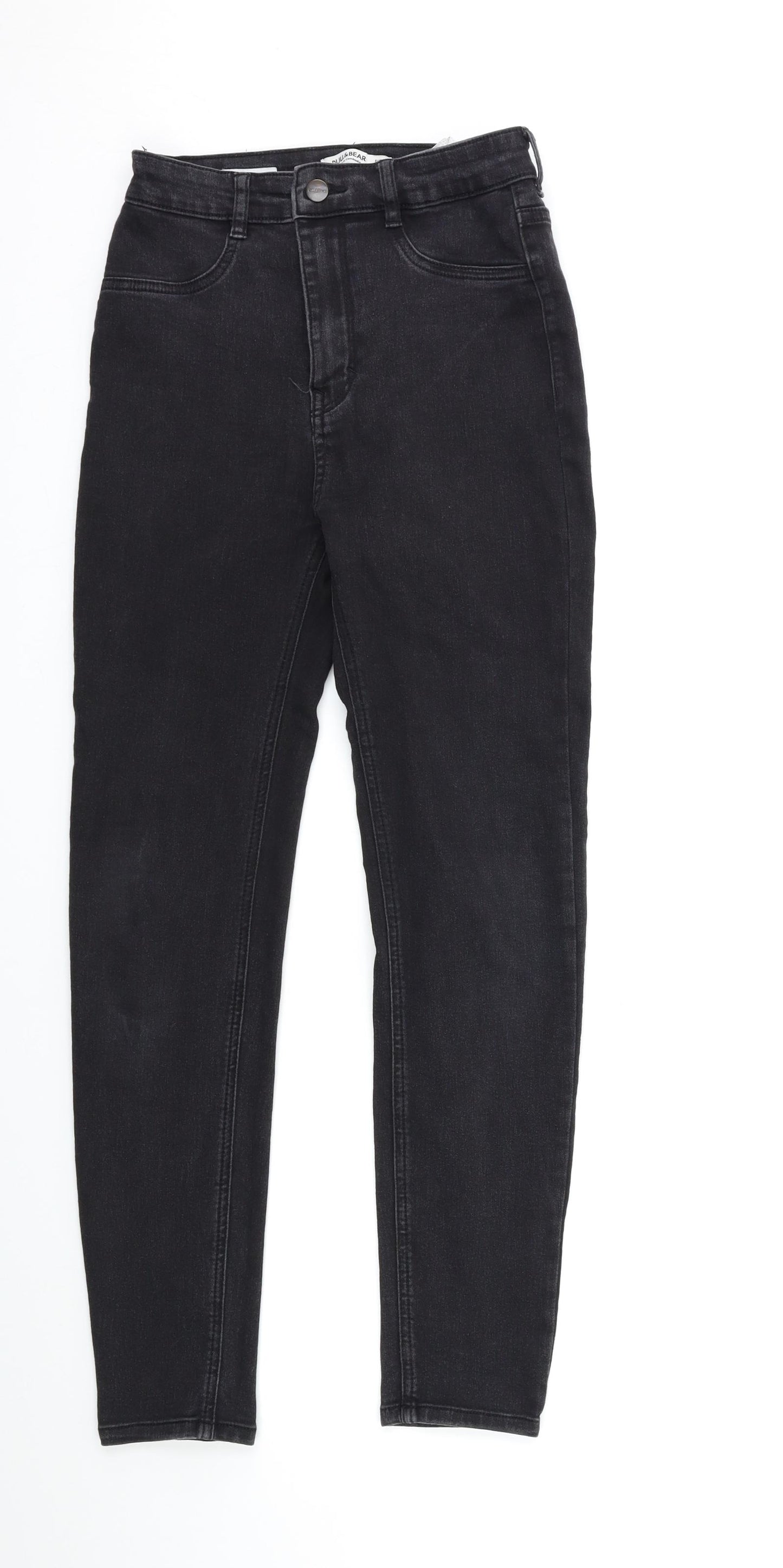 Pull&Bear Womens Black  Denim Skinny Jeans Size 10 L27 in