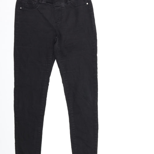 Dorothy Perkins Womens Black  Denim Skinny Jeans Size 8 L31 in