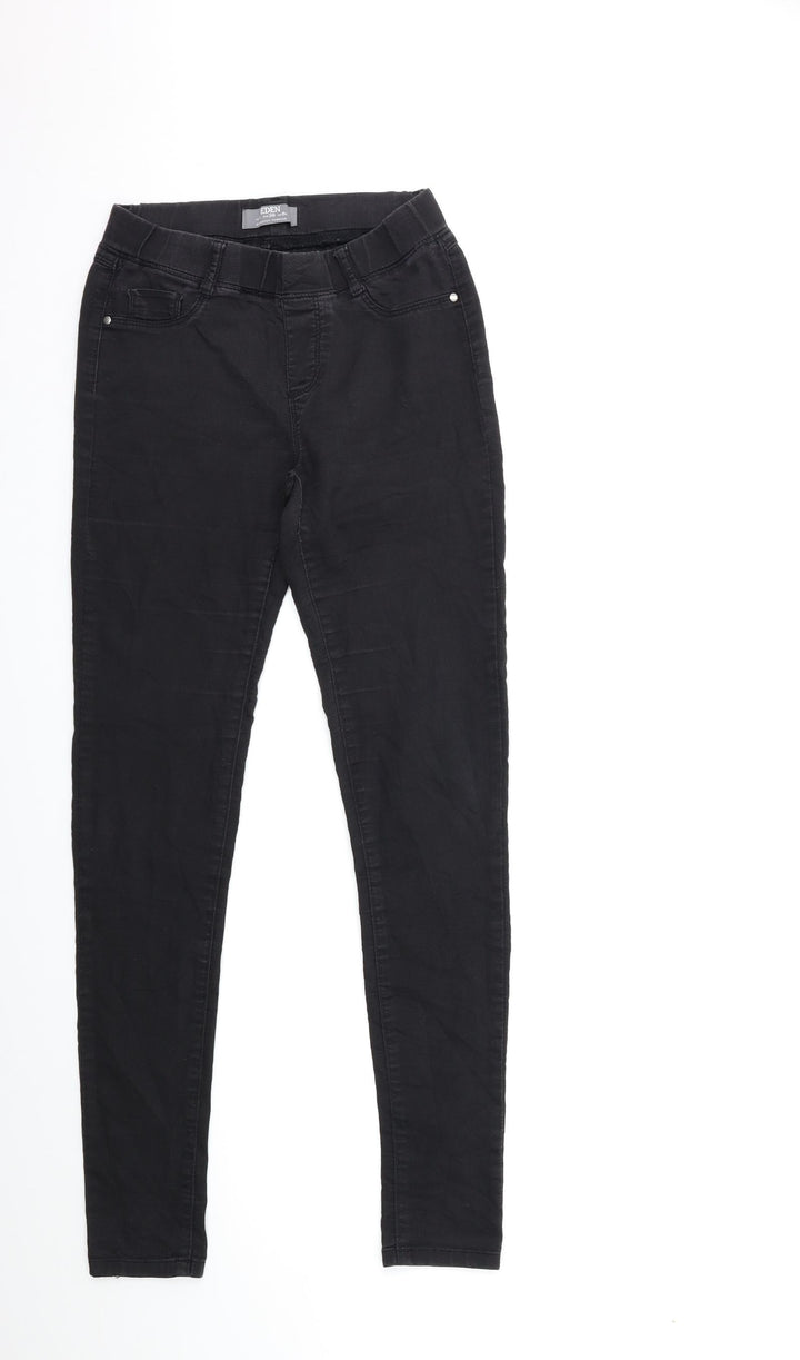 Dorothy Perkins Womens Black Denim Skinny Jeans Size 8 L31 in