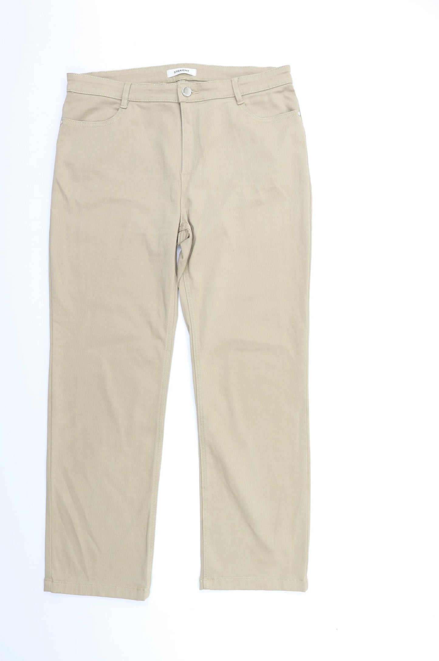 Marks and Spencer Womens Beige   Trousers  Size 16 L29 in
