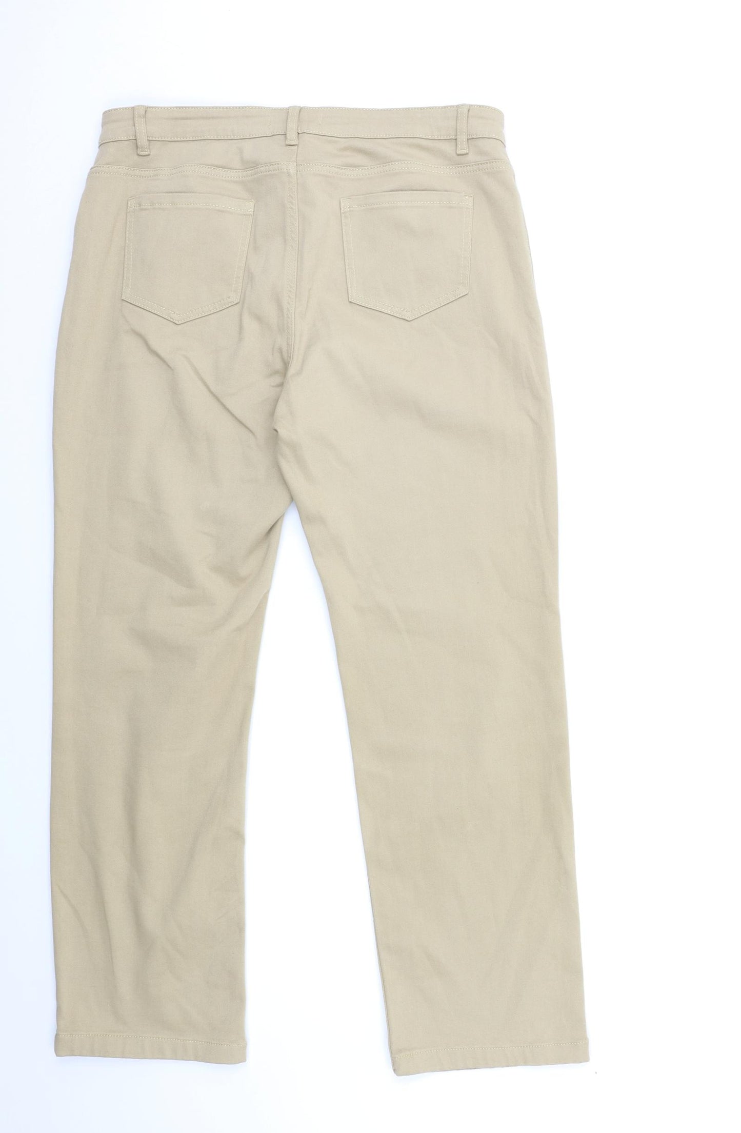 Marks and Spencer Womens Beige   Trousers  Size 16 L29 in