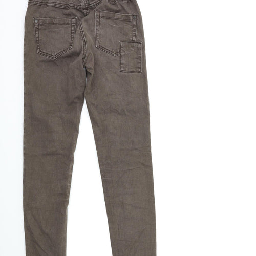 Kapphal Girls Brown  Denim Skinny Jeans Size 11 Years