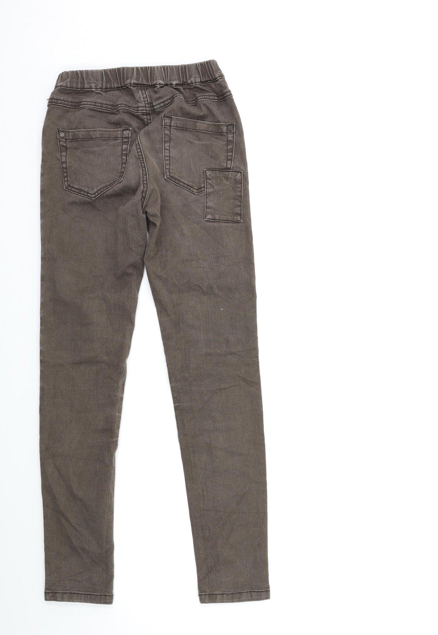 Kapphal Girls Brown  Denim Skinny Jeans Size 11 Years
