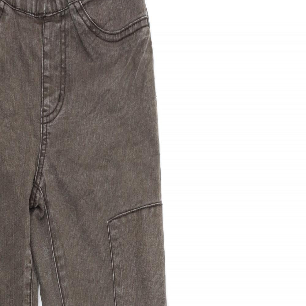 Kapphal Girls Brown  Denim Skinny Jeans Size 11 Years