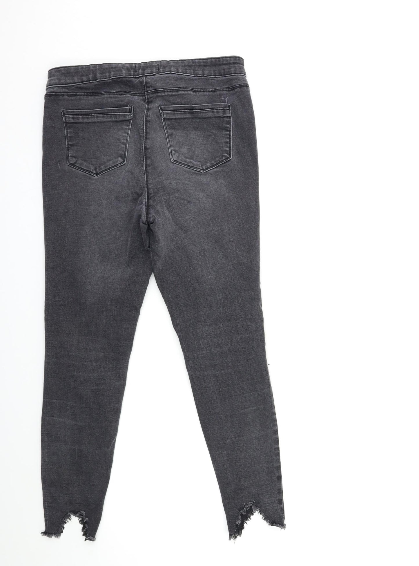 Matalan Womens Grey  Denim Skinny Jeans Size 14 L26 in
