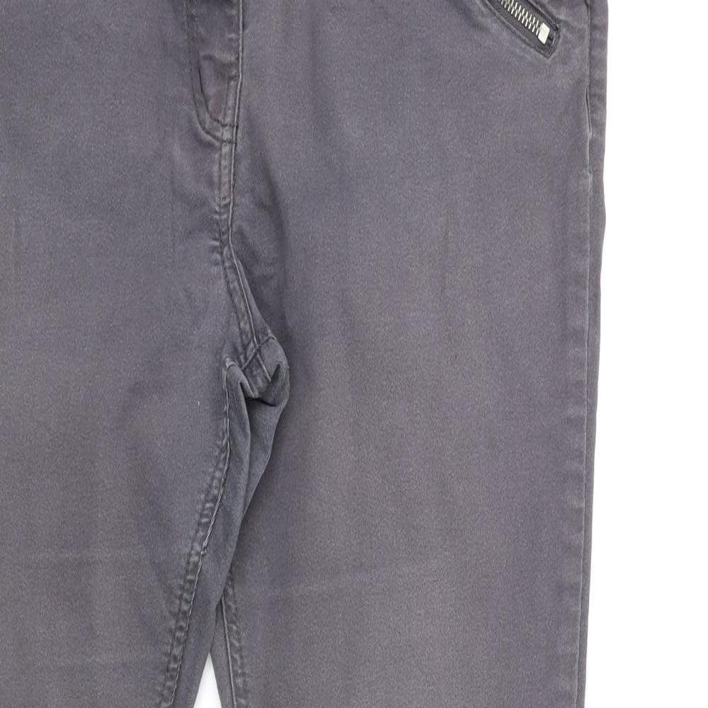 George Womens Grey   Skinny Jeans Size 14 L29 in