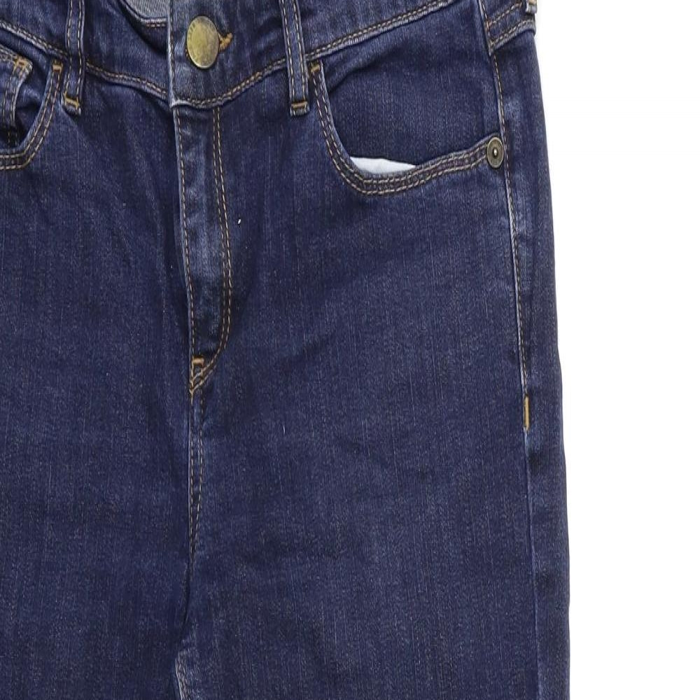 Fat Face Womens Blue  Denim Straight Jeans Size 10 L26 in