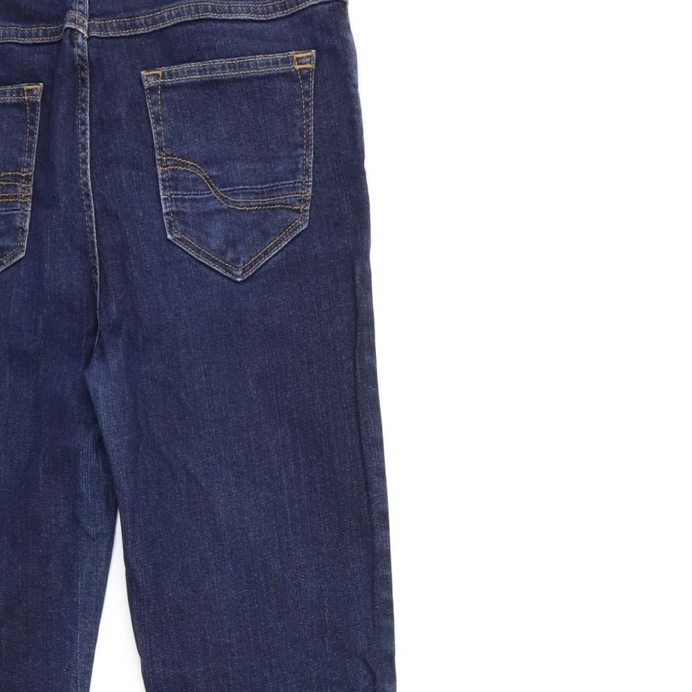 Fat Face Womens Blue  Denim Straight Jeans Size 10 L26 in