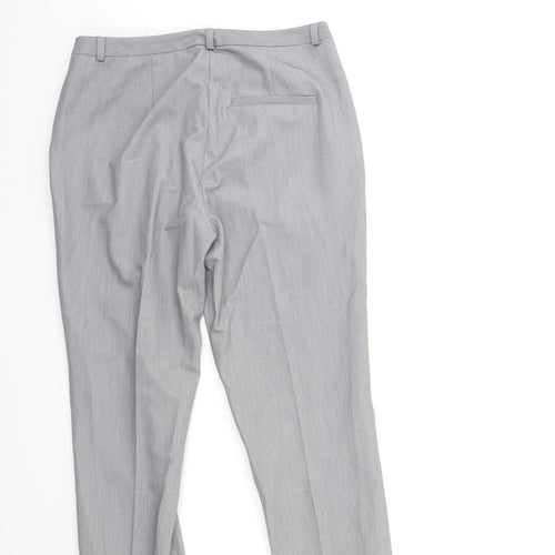 ASOS Womens Grey  Rayon Trousers  Size 8 L23 in