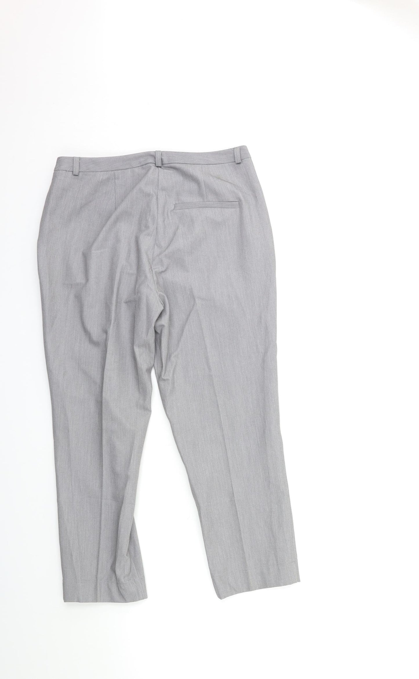 ASOS Womens Grey  Rayon Trousers  Size 8 L23 in