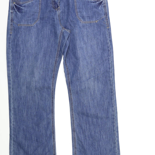 George Womens Blue  Denim Wide-Leg Jeans Size 18 L31 in