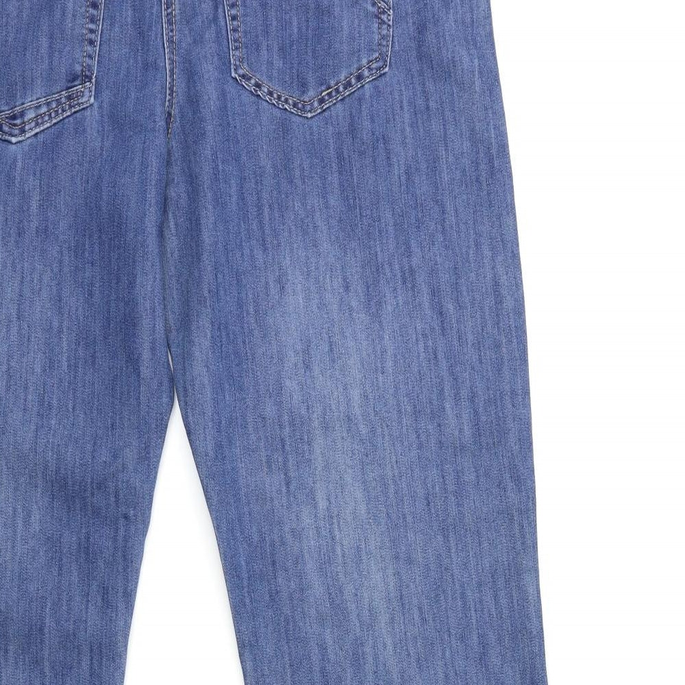 George Womens Blue  Denim Wide-Leg Jeans Size 18 L31 in