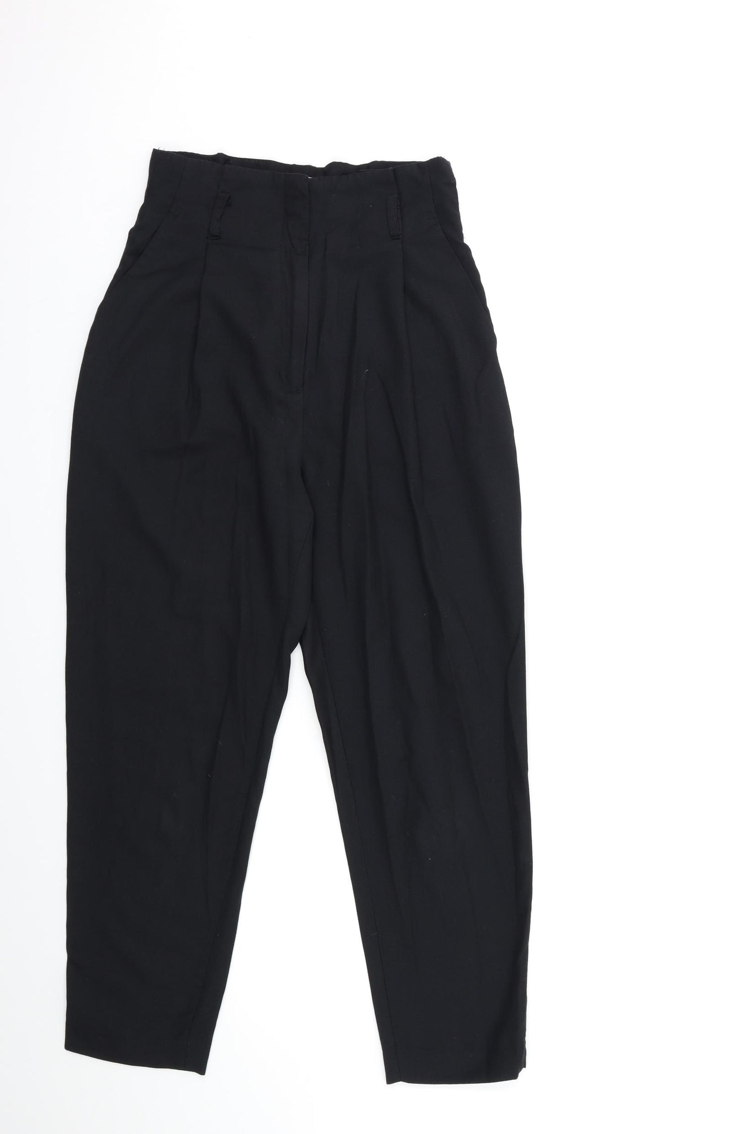 H&M Womens Black   Trousers  Size 8 L27 in