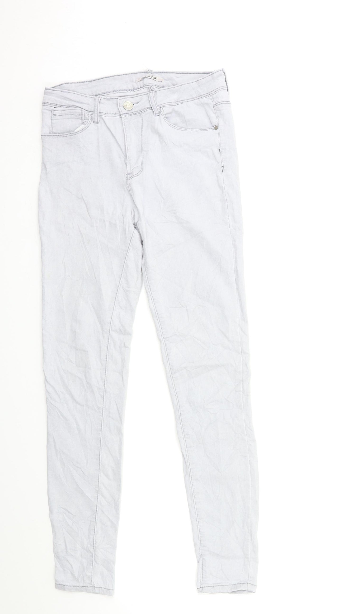 Preworn Womens Blue  Denim Skinny Jeans Size 26 in L28 in