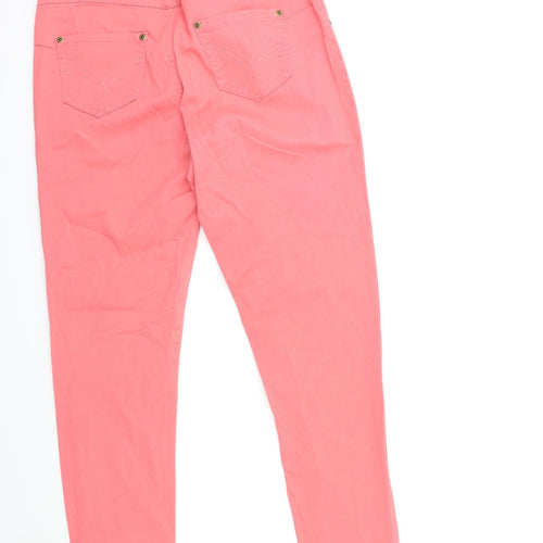 Avon Womens Pink  Denim Skinny Jeans Size 10 L30 in