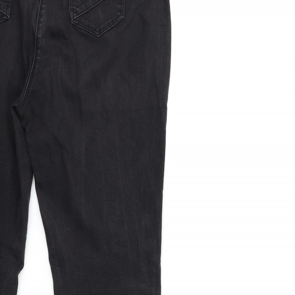 George Womens Black  Denim Skinny Jeans Size 14 L29 in
