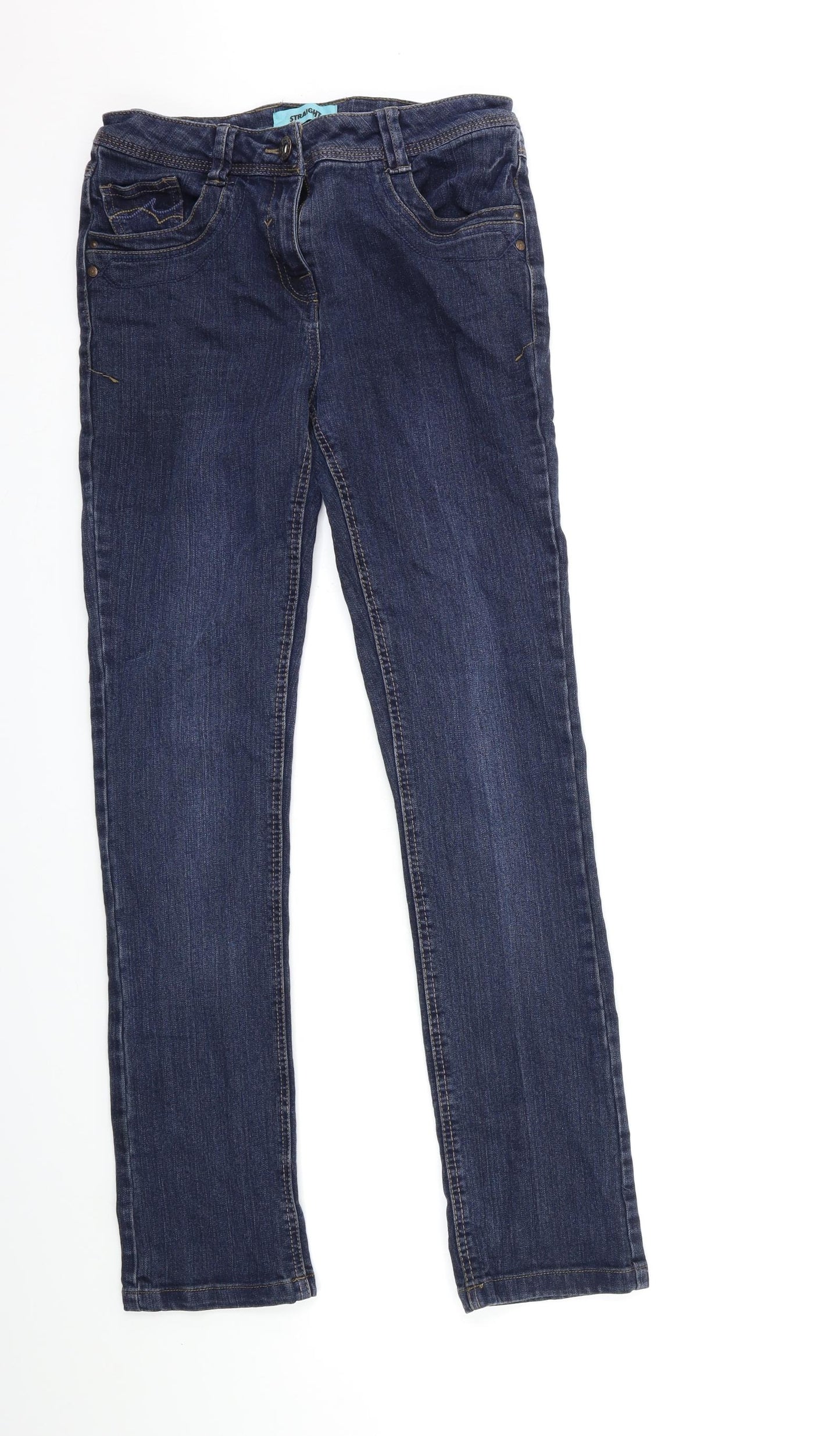 George Womens Blue  Denim Straight Jeans Size 10 L31 in