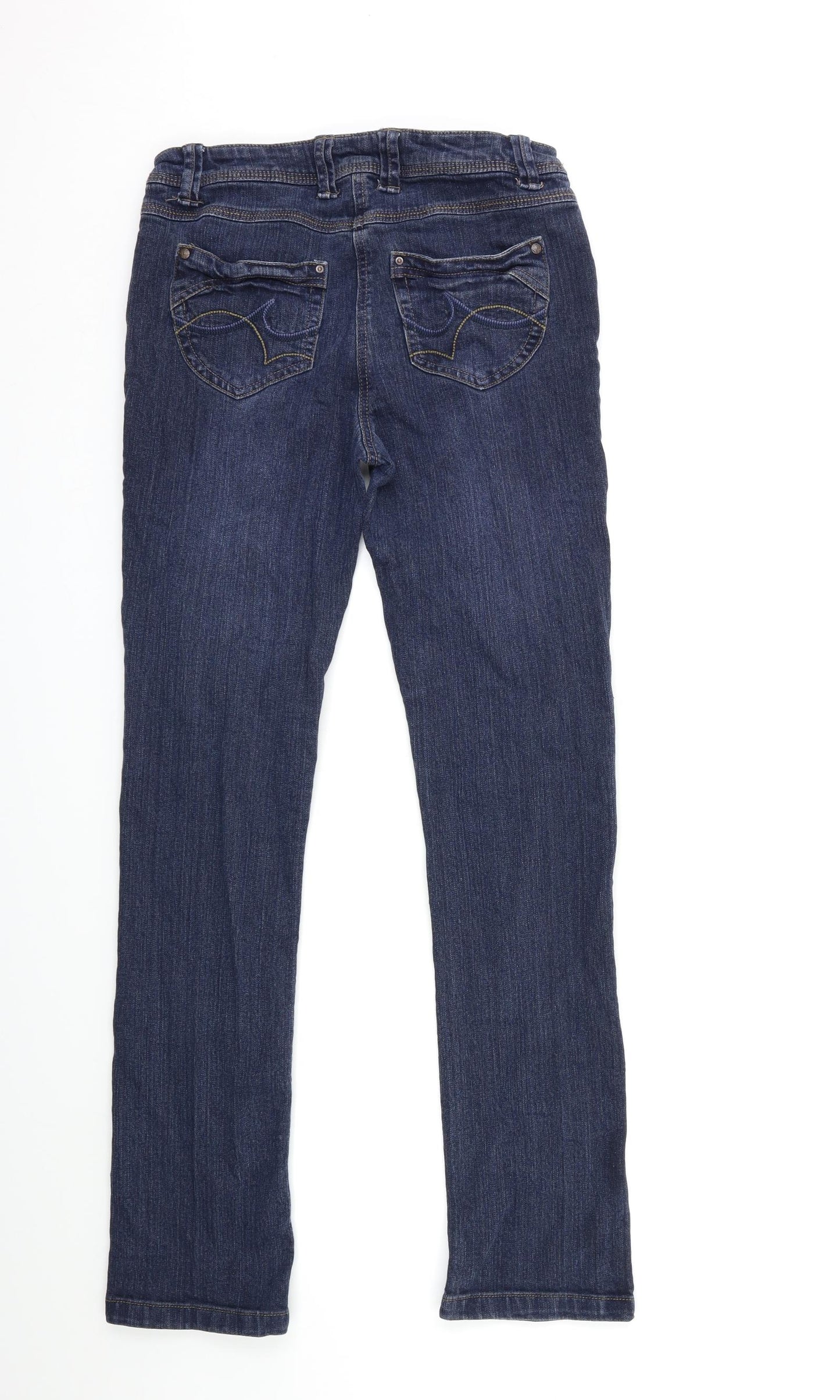 George Womens Blue  Denim Straight Jeans Size 10 L31 in