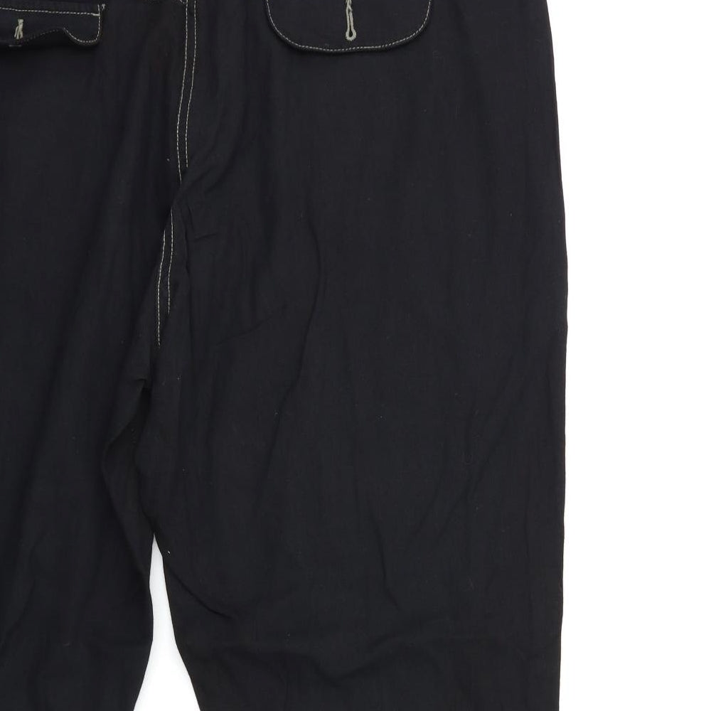 TU Womens Black   Cropped Trousers Size 18 L20 in