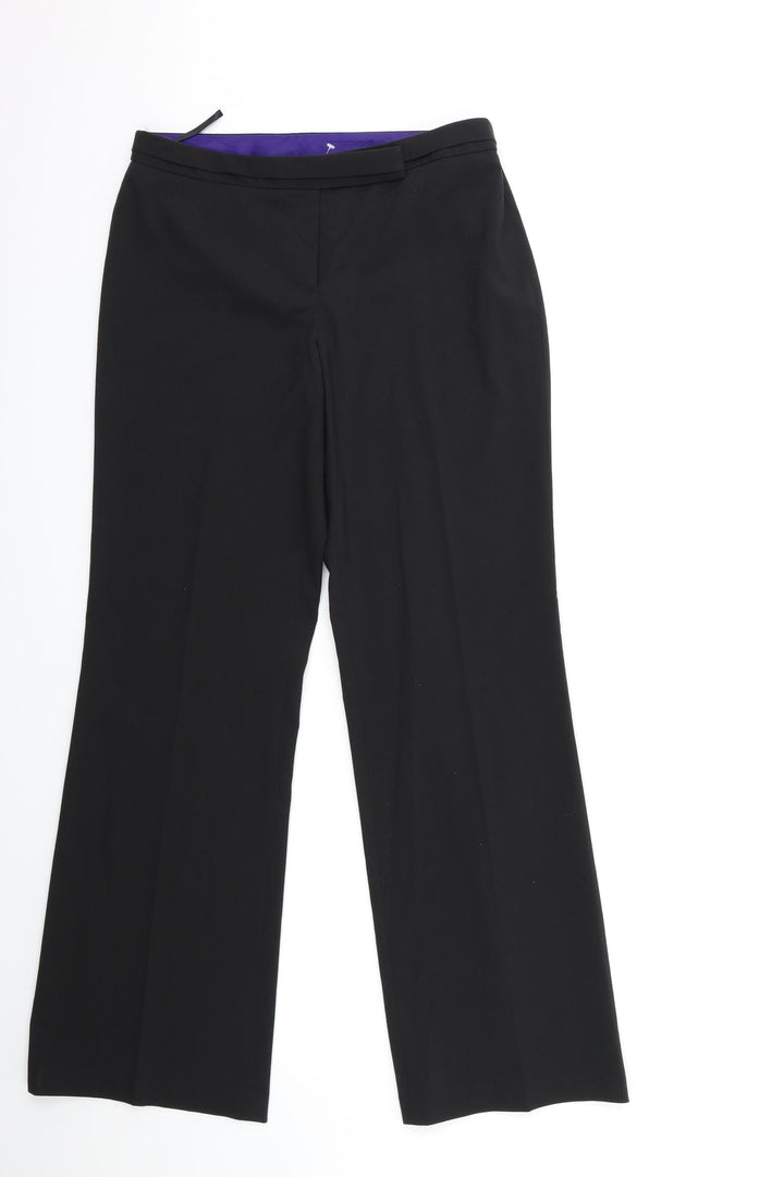 F&F Womens Black   Trousers  Size 10 L31 in