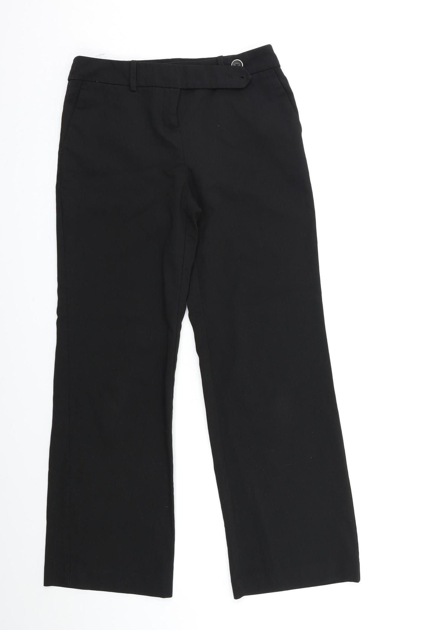 NEXT Womens Black   Trousers  Size 8 L28 in