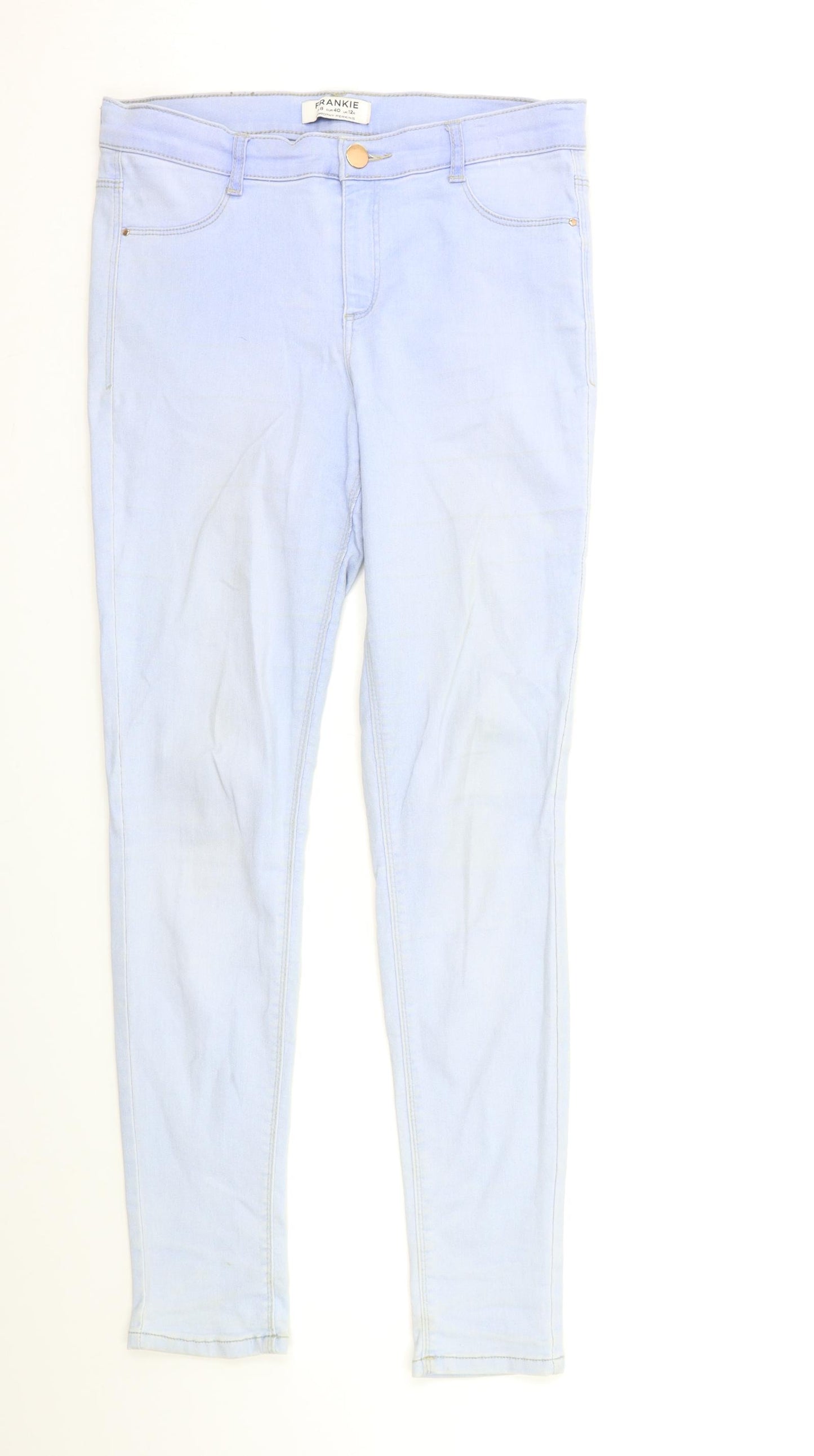 Dorothy Perkins Womens Blue  Denim Skinny Jeans Size 12 L30 in
