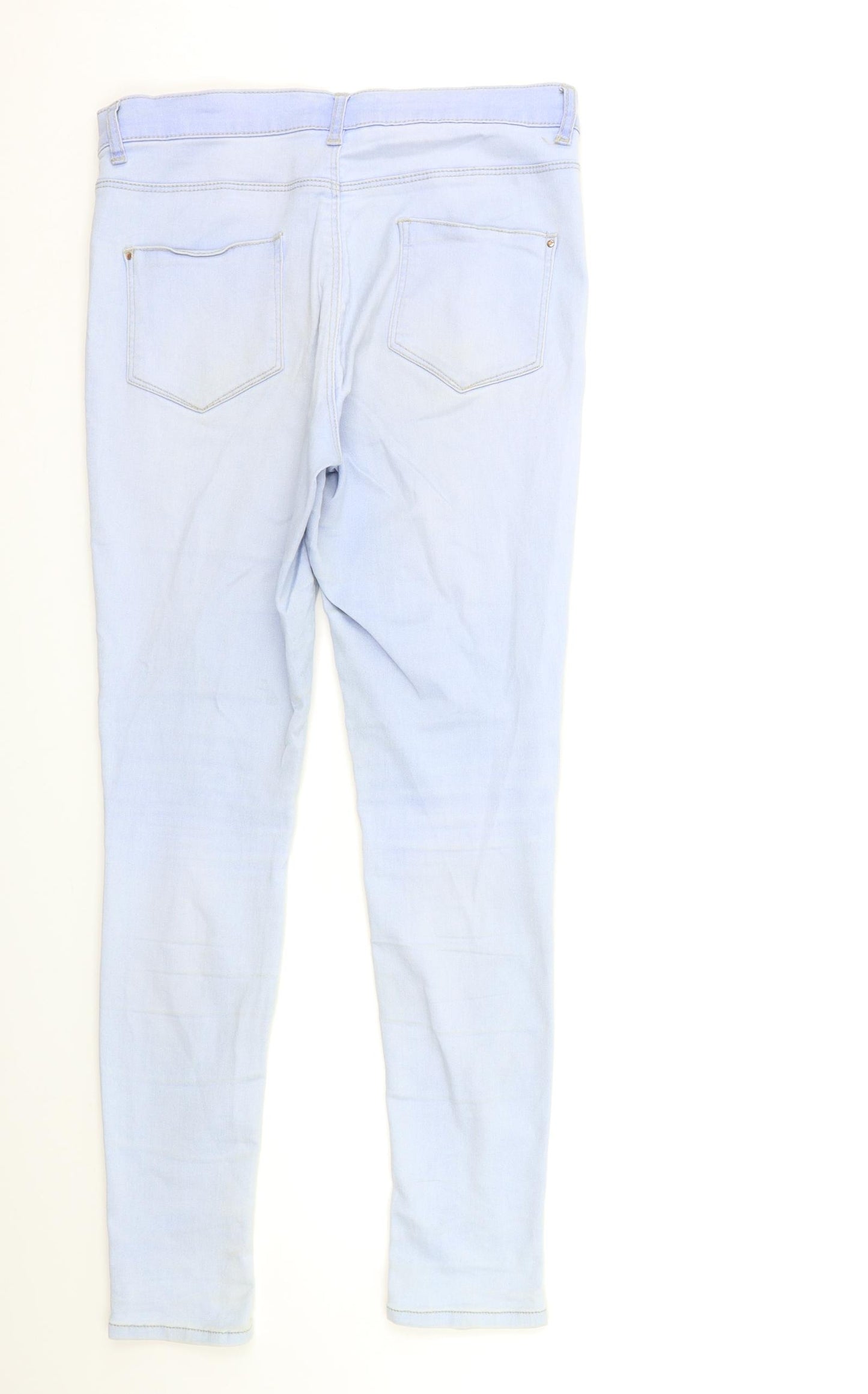 Dorothy Perkins Womens Blue  Denim Skinny Jeans Size 12 L30 in