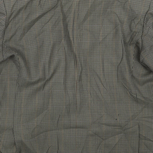 Green Woods Mens Grey Check  Jacket Suit Jacket Size 42