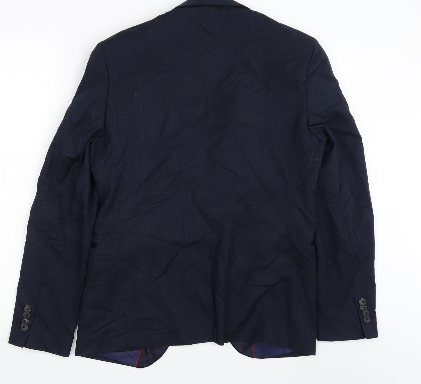 Burton Mens Blue Camouflage  Jacket Suit Jacket Size S