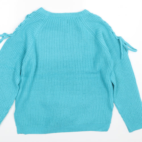 BEYOU Womens Blue   Pullover Jumper Size 12