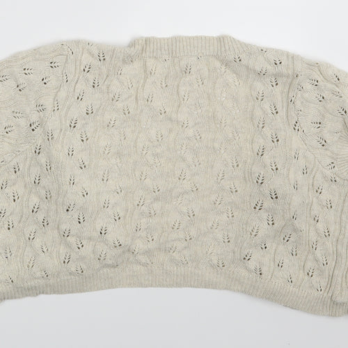 Dorothy Perkins Womens Beige   Shrug Jumper Size 14