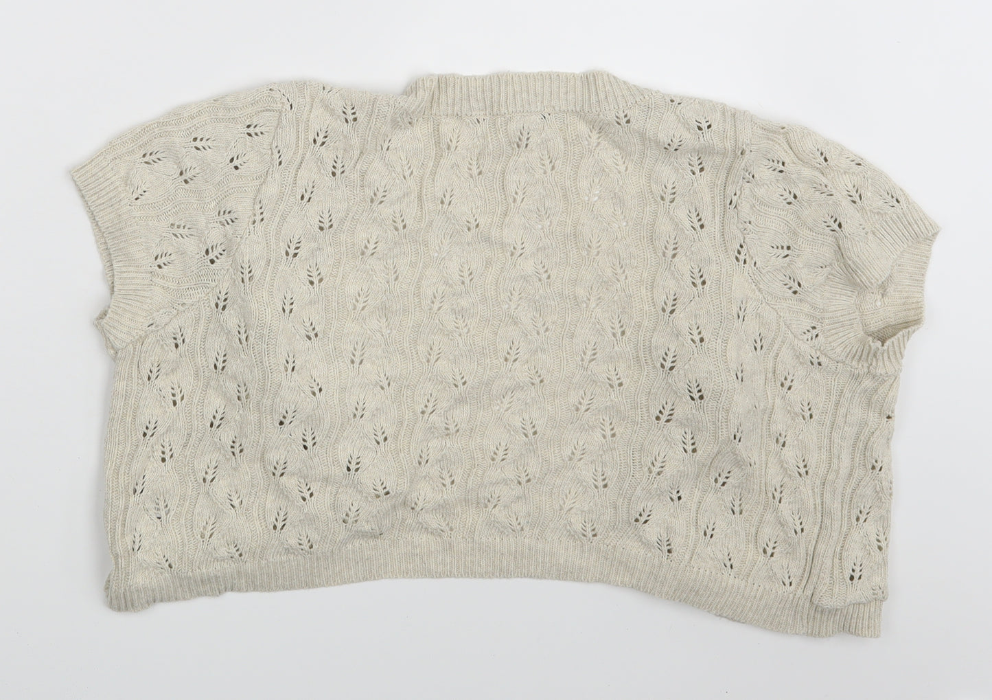 Dorothy Perkins Womens Beige   Shrug Jumper Size 14