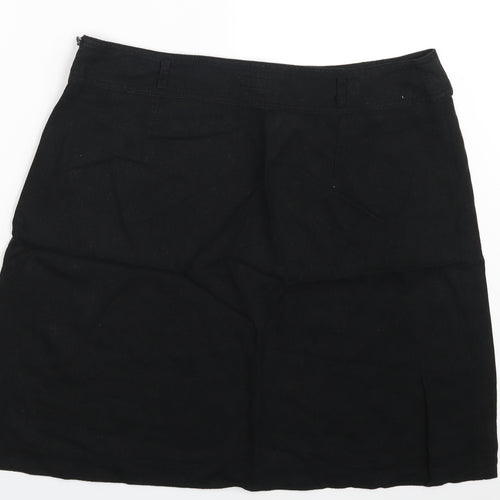 Peacocks Womens Black   A-Line Skirt Size 16