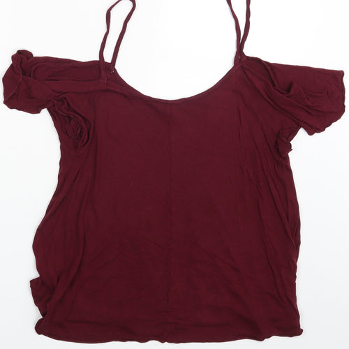 Peacocks Womens Purple   Basic Blouse Size 12