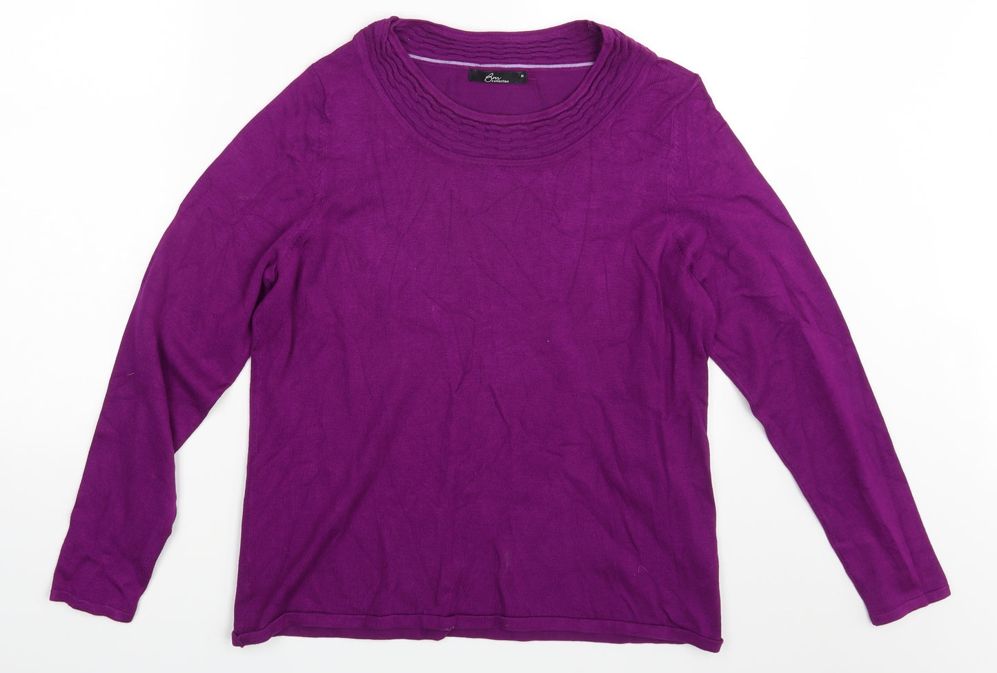 BM Collection Womens Purple   Pullover Sweatshirt Size M