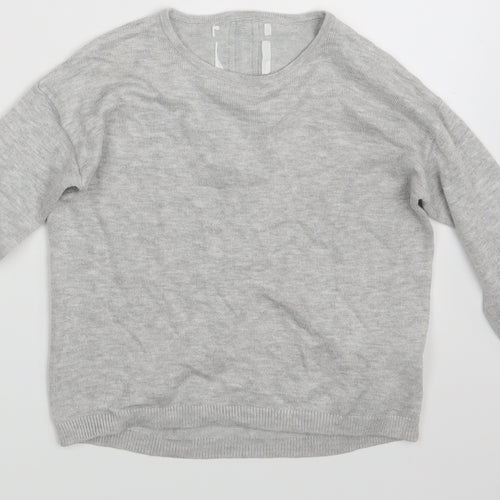 Zara Girls Grey   Pullover Sweatshirt One Size