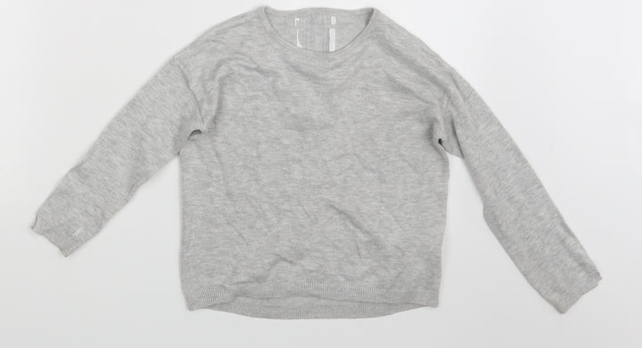 Zara Girls Grey Pullover Sweatshirt One Size
