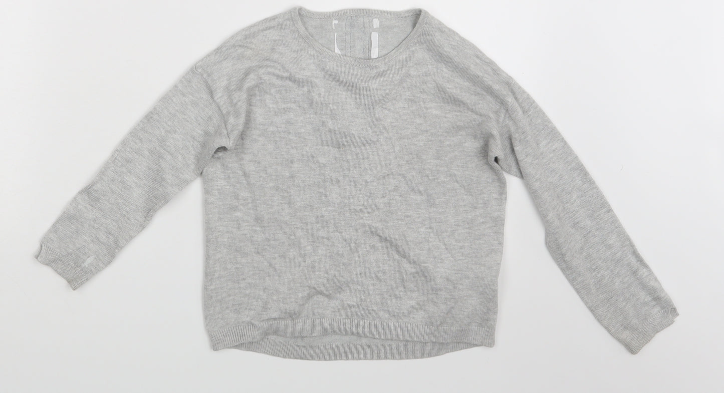 Zara Girls Grey   Pullover Sweatshirt One Size