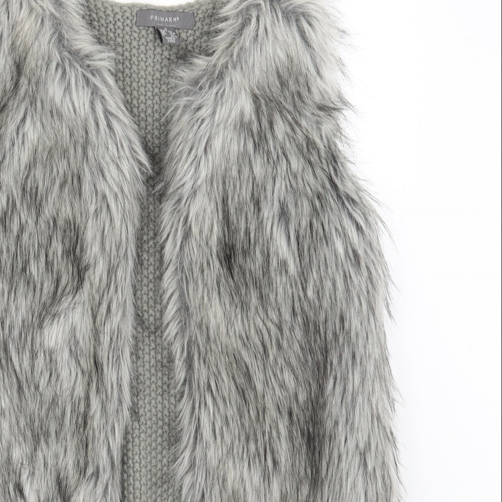 Primark Womens Grey   Cardigan Jumper Size 6